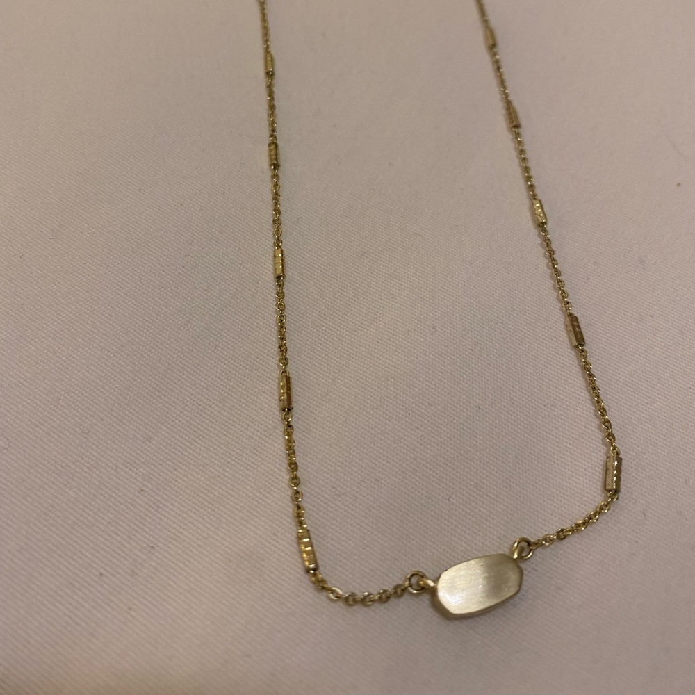 Kendra Scott gold Fern necklace